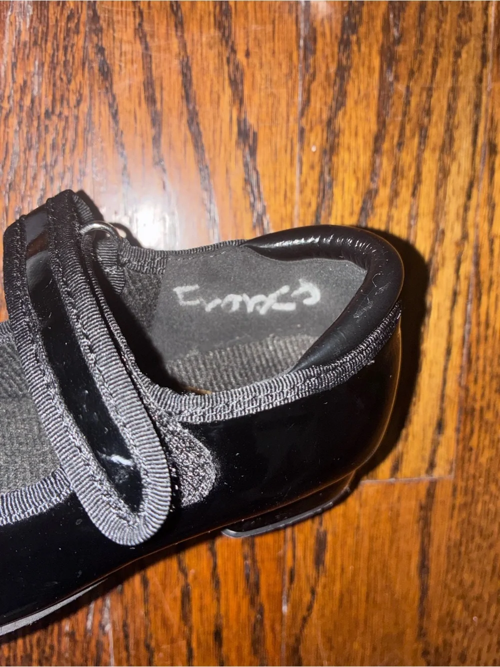 Toddler Girls Size 8 Black Tap Shoes